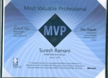 Most Valuable Professional, Suresh Ramani | Awards | TechGyan - Cloud Changes Everything